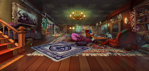 Hiveswap — Harley Manor’s living room