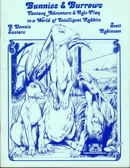 rpgcovers: rpgcovers:  Bunnies &amp; Burrows (2nd edition) ~ Fantasy Games Unlimited (1982) [Yes