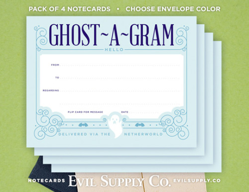 Hello Ghost-a-Grams ($3.00 $2.25 for a set of 4 through March 19!)Our Hello ghost-a-grams are a casu