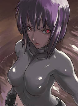 superheropinups:  Motoko Kusanagi