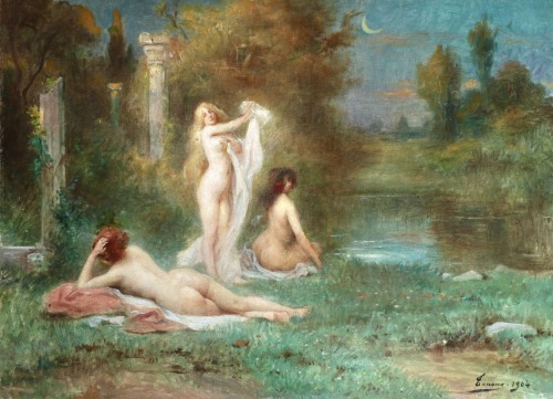 fleurdulys:  Bathers, Moonlight - Adrien