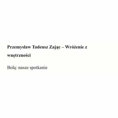 Wróżenie z wnętrzności.(ten jest moj ulubiony z zestawu)https://www.instagram.com/przezajac/