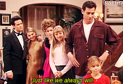 tallskinnyvanillalatte:  The very last scene on Full House 