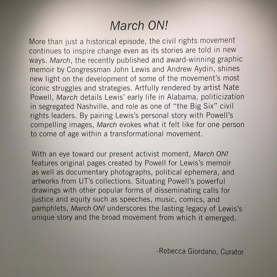 today. #museum #civilrights #equality #johnlewis  (at The University of Texas at