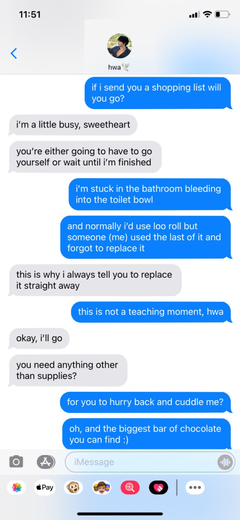 Boyfriend Texts W/ Park Seonghwa