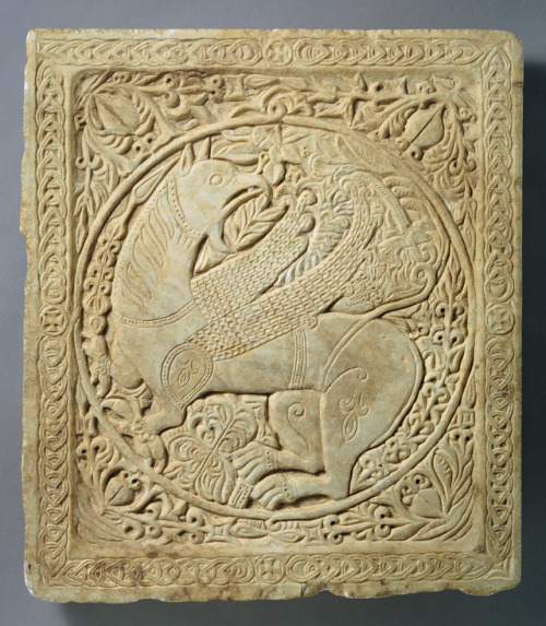 theancientwayoflife: ~ Panel with a Griffin. Date: A.D. 1250–1300 Geography: Made in