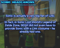 hedgecanons:  Sonic is actually a very big