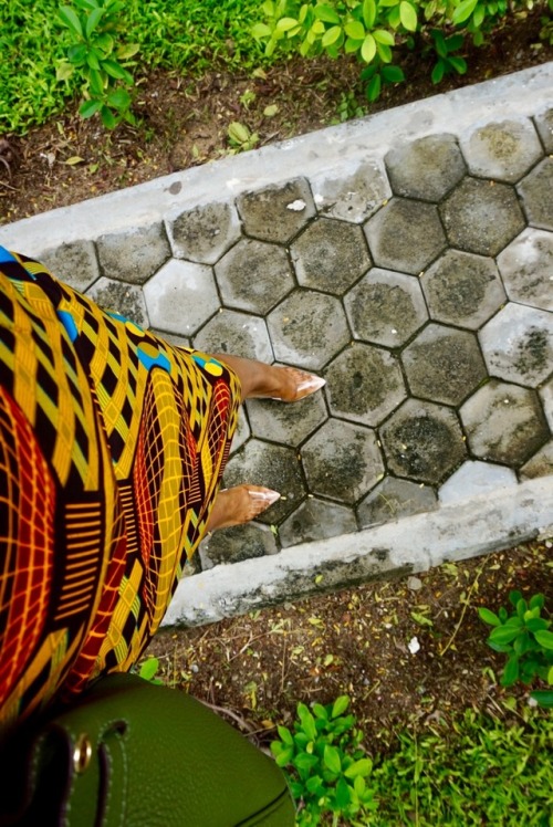 simplysahanie: Dress: made by me. I found the fabric in my tailors office and it took me 2 days to c