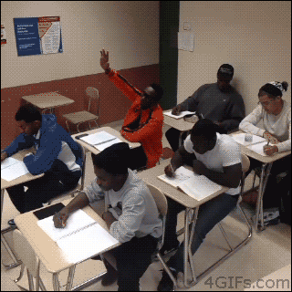 4gifs:  When the teacher bends over to help another student. [video]  lls i be hating