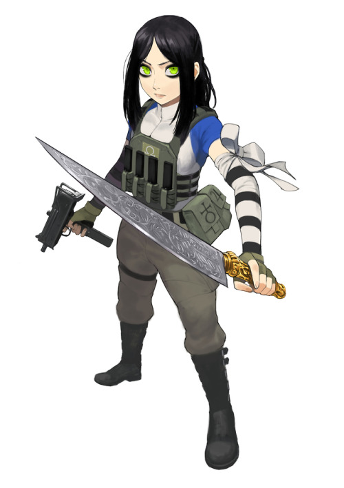 my friend’s birthday gift I forgot to share it here. he wanted tactical Alice Liddel from Alic