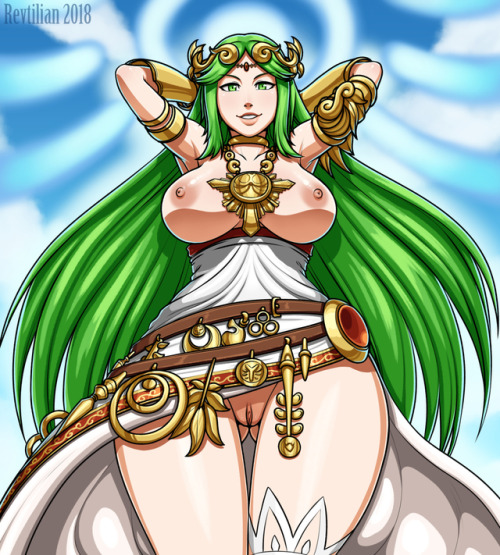 cyanknight20-art: Commission: Palutena. Glorious. “Support me on Patreon.”“My Redb