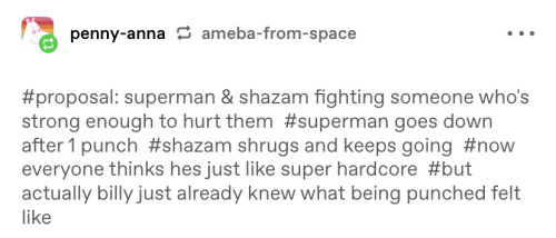jasontoddsguns:jasontoddsguns:jasontoddsguns:jasontoddsguns:jasontoddsguns:jasontoddsguns:Clark never felt pain until after he became Superman.General Zod: (punches Clark in the face)Superman: (now understanding the concept of pain) Oh- This sucks ass.Ma