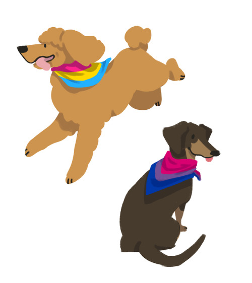 greyfawnillustration: greyfawnillustration: I now have these pride dogs from last year available as 