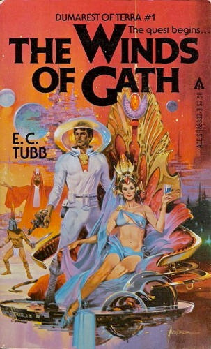 The Winds of Gath by E.C. Tubb, 3rd edition cover by Paul Alexander, 1982.  The