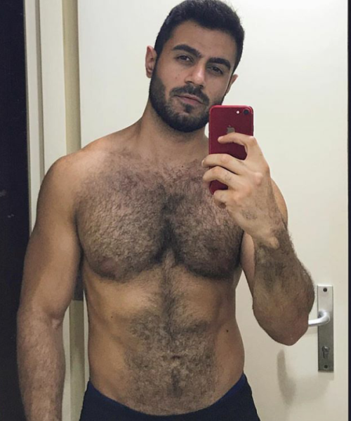 arabfitnessgods:Your Muscle Bear Arabian PrinceMeet Hadi of Lebanon He is manly, handsome and oh