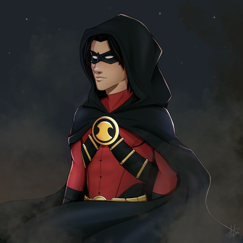 he’s still dark and overly dramatic even without the cowl lol