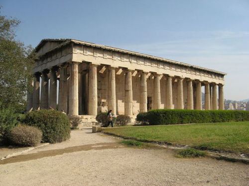 classicalmonuments:Hephaisteion (Temple of Hephaestus)Athens449 BCEHephaestus was the patron god of 