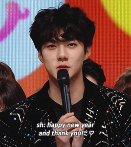 sehurn: sehun’s new year message - mbc gayo daejejeon (171231)