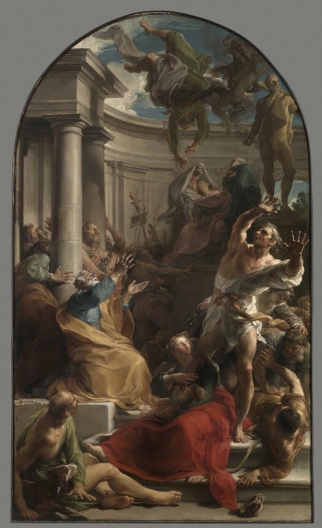 cma-european-art: The Fall of Simon Magus, Pompeo Batoni , c. 1745- 1750, Cleveland Museum of Art: E