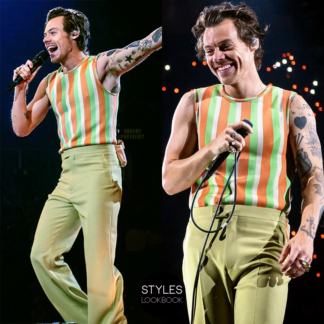 Harry Styles Lookbook — For night two of his Chicago residency