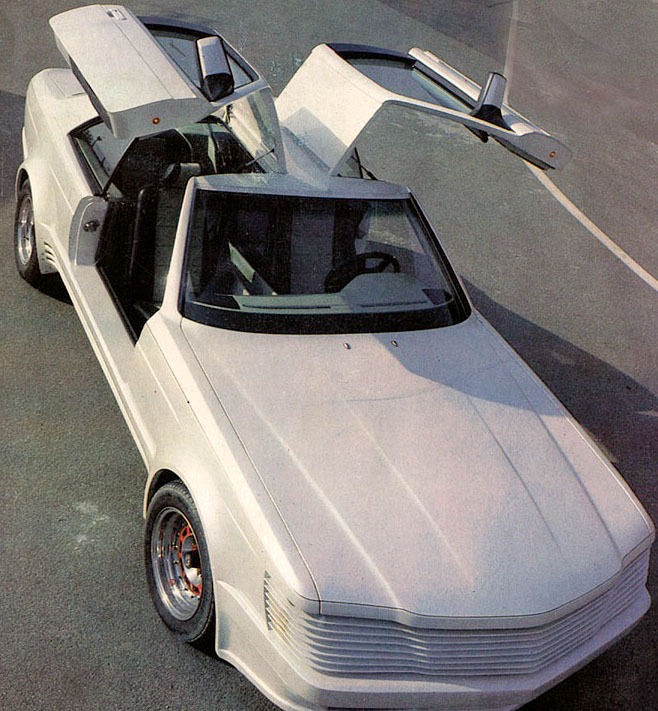 carsthatnevermadeit:  Sbarro Shanin 1000, 1983. Presented as a prototype at the Geneva