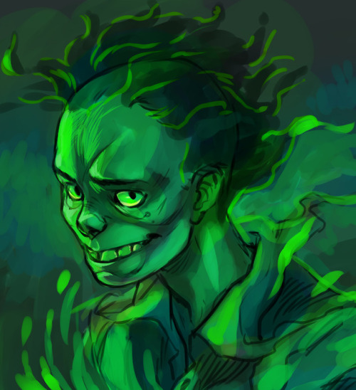 raka-raka: He will go into the dark.He will sacrifice his life for you.Green dead boy warm up :)