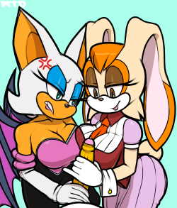 marthedog:    Rouge and Vanilla fighting over Tails’ or (you)r dick.Commissioned by ChronoStriker1Bigger version on Inkbunny