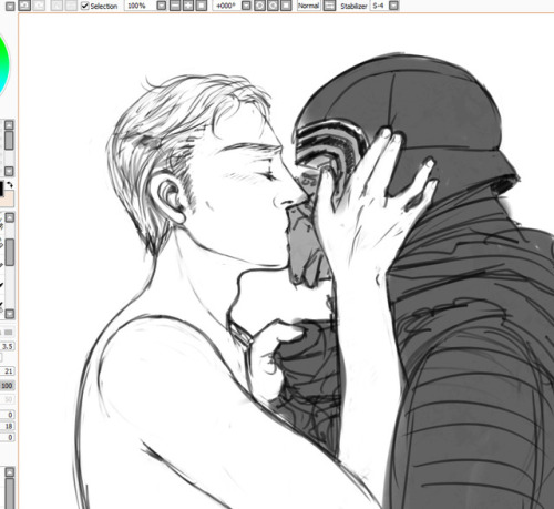 wildfang-art:Kylux sketches from the last week. The first two are sneak peeks on my Doujinshi projec
