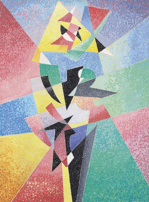 theegoist:Gino Severini (Italian, 1883-1966) - Danseuse, oil on canvas, 123 x 92 cm ca.1957