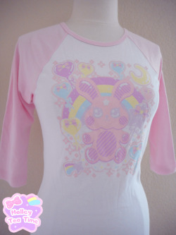 holleyteatime:  ☆ Pastel Bubblegum Bunny Raglan T-Shirt is now available in our online shop~! Sale price of อ.99 ☆ super soft and very stretchy jersey fabric.