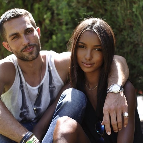 blackgirlwhiteboylove: Jasmine Tookes and her boyfriend Tobias Sorensen.