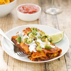 do-not-touch-my-food:  Chicken Enchiladas with Red Chile Sauce