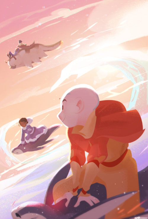 bryankonietzko:  jessicamao:  My piece for the Avatar fanzine! It is a tribute to the very first epi