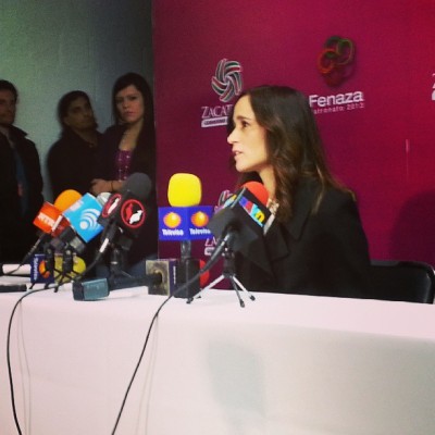 Conferencia de prensa con Julieta Venegas #julietavenegas #conferenciadeprensa #prensa #ProgramaDRVN #fenaza2013