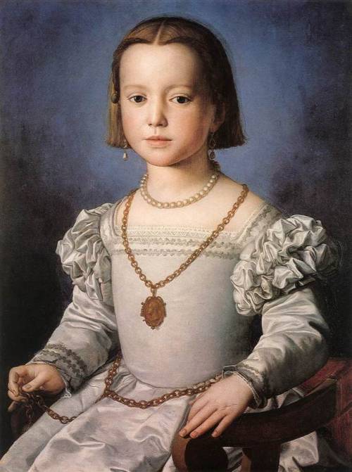 Portrait of Bia de’ Medici, illegitimate daughter of Cosimo I de’ Medici, Grand Duke of Tuscany by B