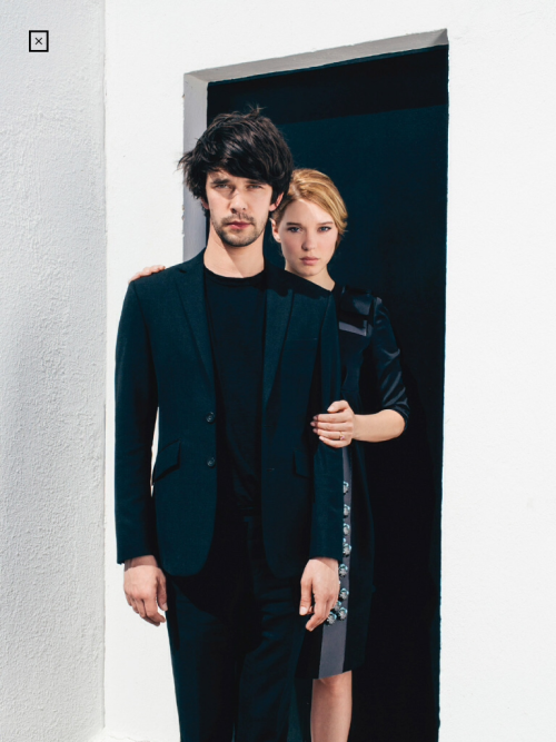 whishawnews: whishawnews: Ben Whishaw &amp; Léa Seydoux at Cannes for The Lobster (Photo 
