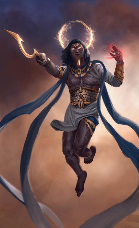 we-are-avenger: Charadesign Challenge : Egyptian Gods by Matthieu FouchierNahum was once a man 