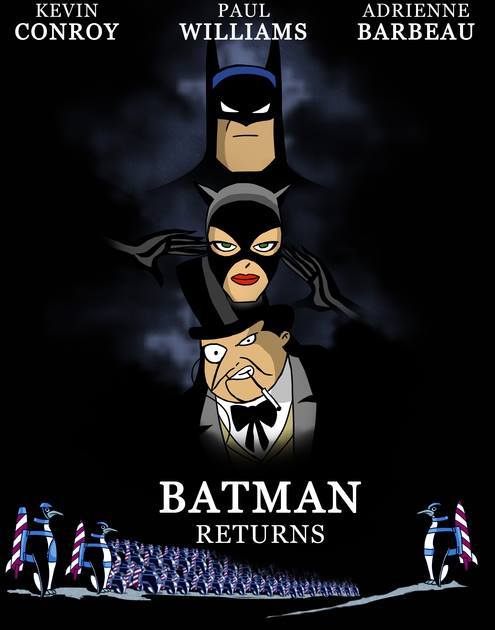 kerainen:  Batman animated poster movies Art by E-Bolo http://fav.me/d582sr2