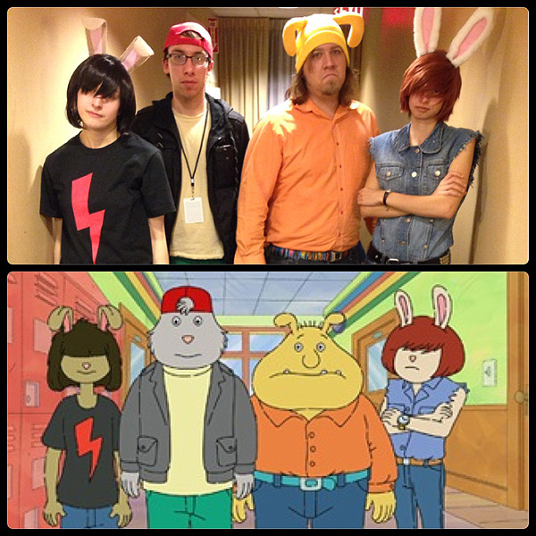 outofcontextarthur:  Here’s our Arthur related Halloween costumes! We dressed as