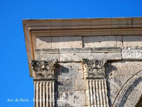 classicalmonuments:Arc de Berà Catalonia, Spain13 BCE10.14 m. highThe Arc de Berà (sometimes written