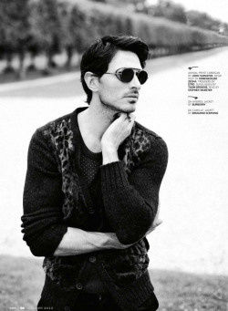 menfashionart:  Andres Velencoso Segura by Cecile Bortoletti for GQ India