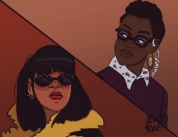 alicia-robinson-art:  Rihanna and Lupita