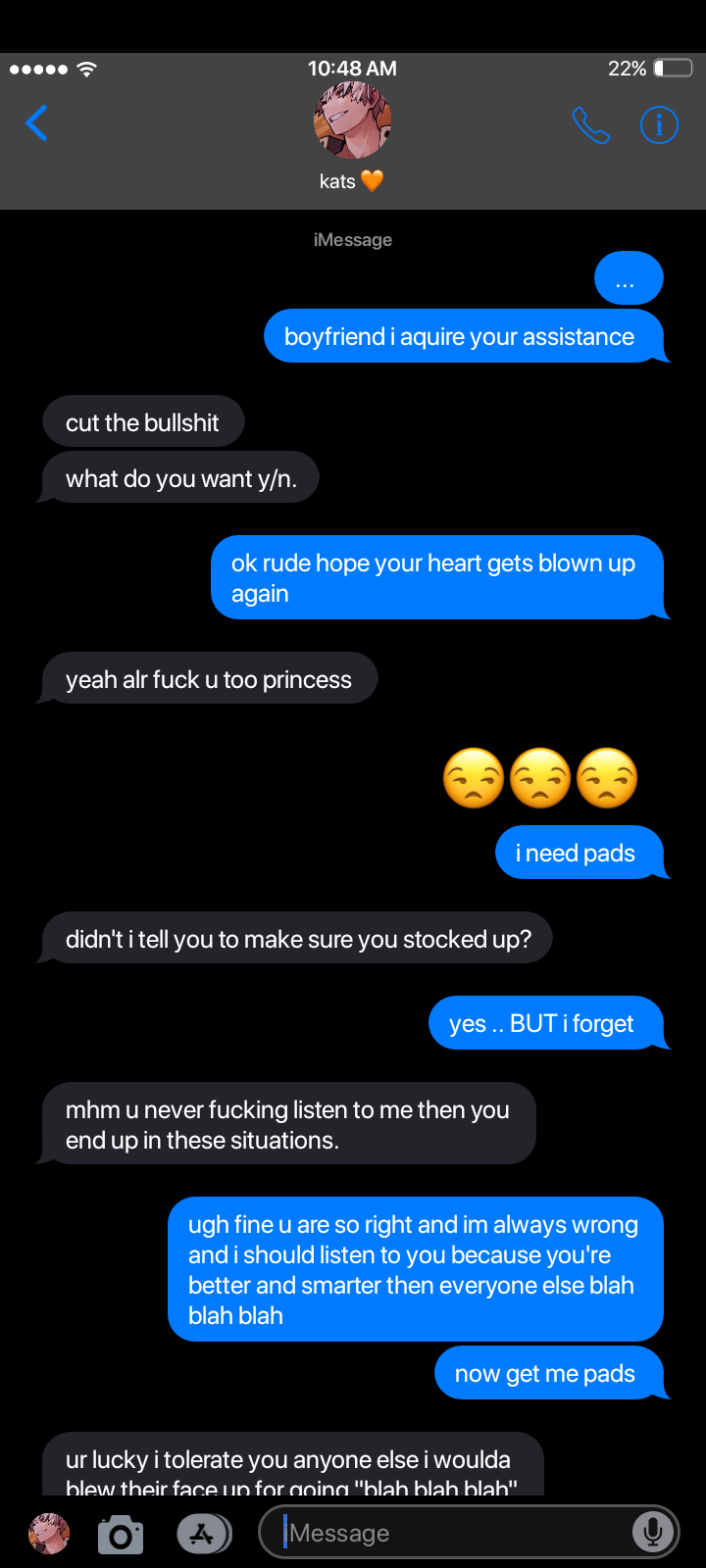 MHA BOYS SMAU - They React To You Asking Them To Buy Your Pads :3