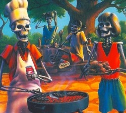 spookytotodile: lebronlames:  spookytotodile:  racistmom:  hey what the heck is this from  a chill barbecue held by a rad family  im 100% sure this is a goosebumps book cover  no its a picture of a chill barbecue held by a rad family   It&rsquo;s either