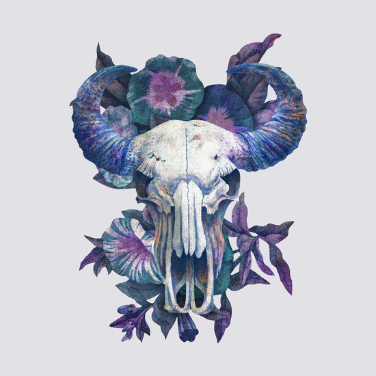 bestof-society6:    ART PRINTS BY TERRY FAN  Memento Mori A Beautiful Death Navajo