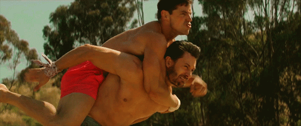 hotmal3celebrities:  Derek Wilson and Kevin Caliber In Future Man.