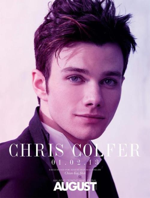 AUGUST MAN - Malaysian Men&rsquo;s Magazine!!  Chris Colfer photo shoot!!!