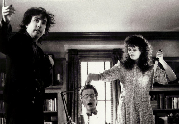 factoryoffear:  Tim Burton on the set of Beetlejuice