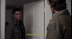 reallysuperstupid:  You know, I bet I could just run an entire blog based upon the weird captions on Supernatural. 