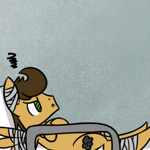 stormsurgeanswers:  “I still have no idea how a pillow gave me a concussion and broke both my wings and my leg.” ft. askincompetentlightningdust  XD! Failure that big has to be a talent… >w<